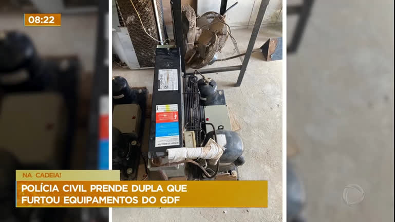 Vídeo: Polícia Civil prende dupla que furtou equipamentos pelo GDF