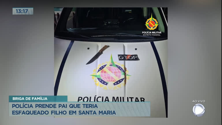 Vídeo: Polícia prende pai que teria esfaqueado filho em Santa Maria