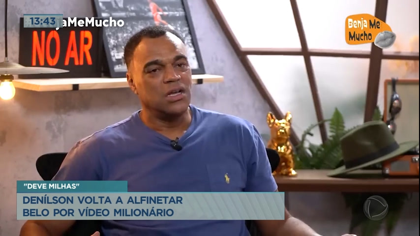 Vídeo: Denílson volta a alfinetar Belo por vídeo milionário