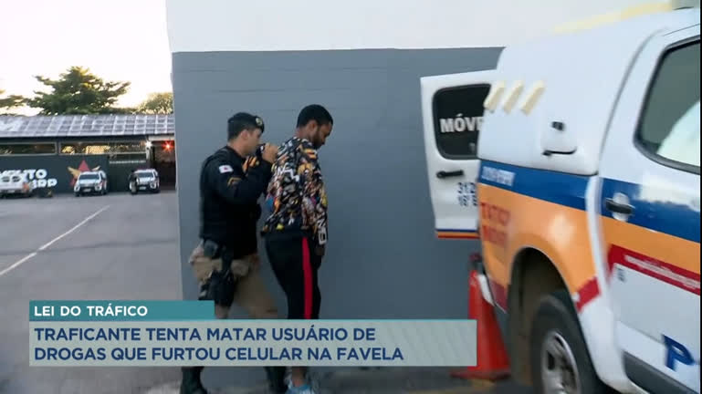 Vídeo: Traficante tenta matar usuário de drogas que furtou celular em aglomerado de BH