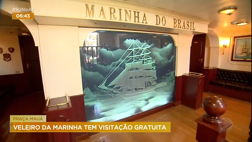 Vídeo: Veleiro da Marinha do Brasil tem visitação gratuita na zona portuária do Rio
