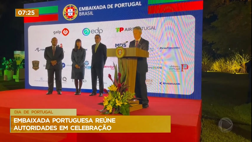 Vídeo: Embaixada portuguesa reúne autoridades no DF para comemorar o Dia de Portugal