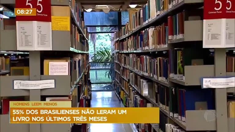 Vídeo: Maioria da população do DF não leu nenhum livro nos últimos 3 meses