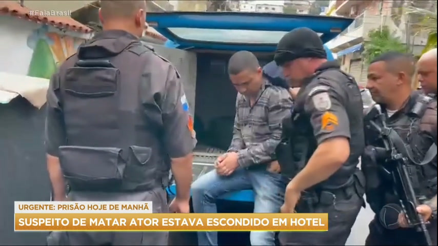 Vídeo: Bruno Rodrigues, suspeito de matar ator Jeff Machado, é preso no Rio