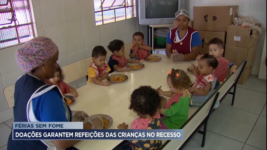 Vídeo: Doações garantem refeições de crianças no recesso escolar