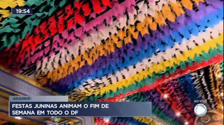 Vídeo: Festas juninas animam o fim de semana em todo o DF