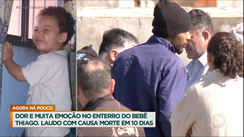 Vídeo: Corpo do bebê Thiago é enterrado neste sábado (17) no Paraná