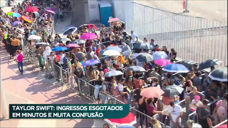 Vídeo: Ingressos para shows de Taylor Swift no Brasil esgotam em minutos e causam confusão