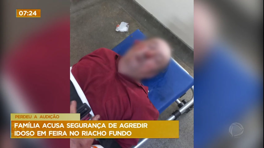 Vídeo: Idoso perde parte da audição após ser espancado por segurança em feira no Riacho Fundo (DF)