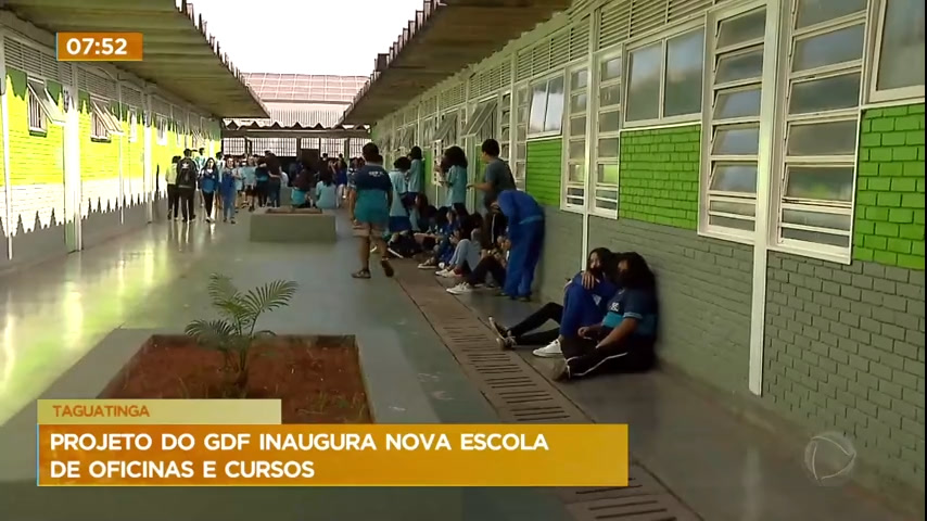 Vídeo: Projeto do GDF inaugura nova escola de oficinas e cursos em Taguatinga (DF)