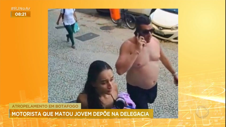 Vídeo: Motorista que matou técnico de enfermagem depõe na delegacia, na zona sul do Rio