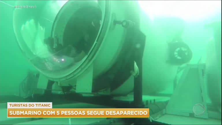 Vídeo: Submarino que levava turistas até destroços do Titanic continua desaparecido