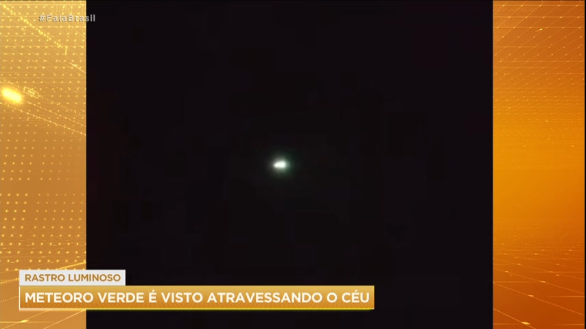 Vídeo: Moradores veem meteoro verde no céu de várias cidades de MG