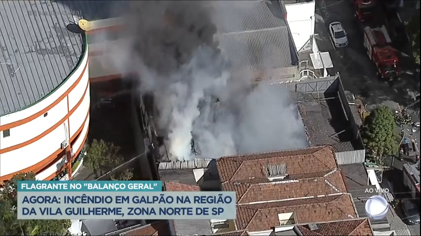 Vídeo: Incêndio de grandes proporções atinge loja de roupas na zona norte de São Paulo