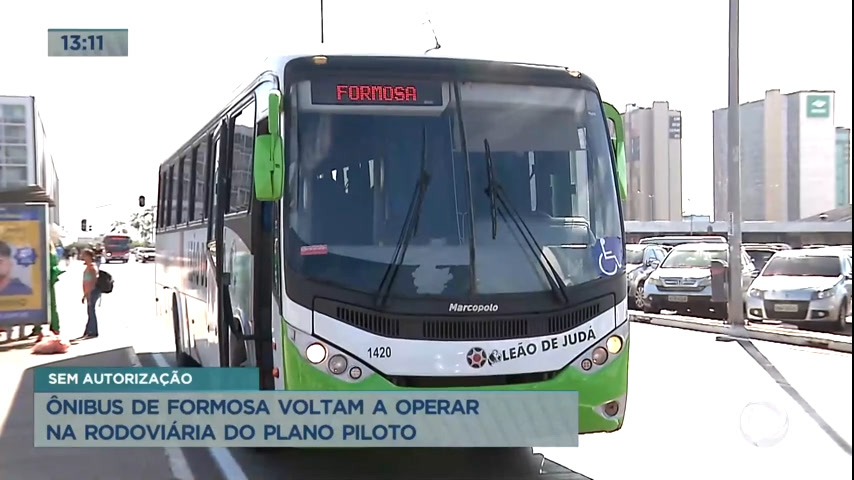 Vídeo: Ônibus de Formosa voltam a operar na Rodoviária do Plano Piloto