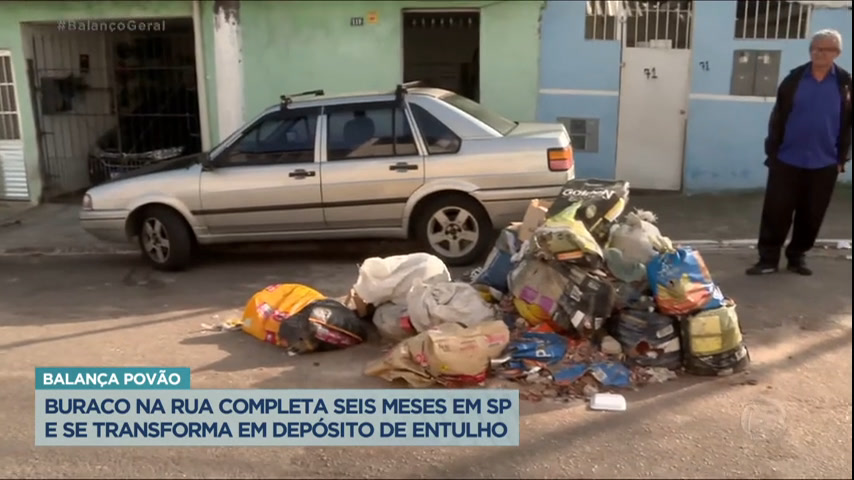 Vídeo: Balança Povão : Buraco vira depósito de lixo e moradores reclamam da situação