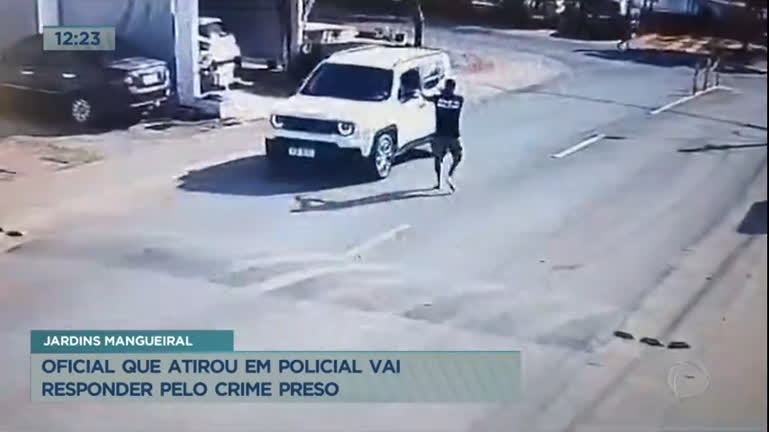 Vídeo: Oficial que atirou em policial vai responder pelo crime preso