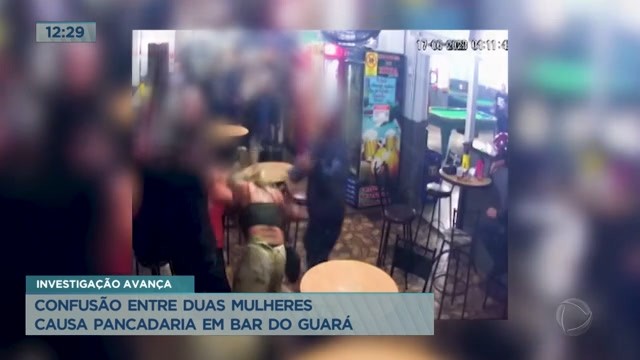 Vídeo: Confusão entre duas mulheres causa pancadaria em bar do Guará