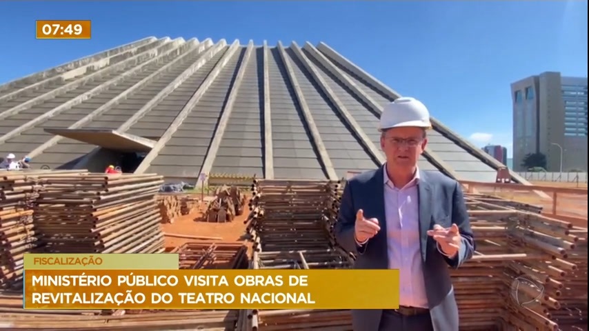 Vídeo: Ministério Público fiscaliza reforma do Teatro Nacional em Brasília
