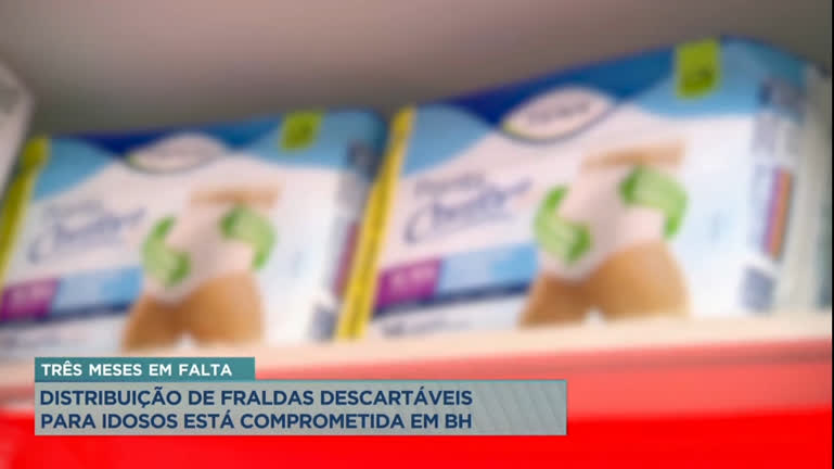 Vídeo: Distribuição de fraldas descartáveis para idosos está comprometida há três meses em BH