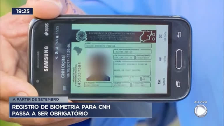 Vídeo: Registro de biometria para CNH passa a ser obrigatório