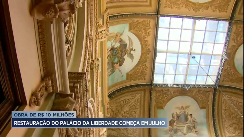 Vídeo: Obras para restauração do Palácio da Liberdade começam em julho