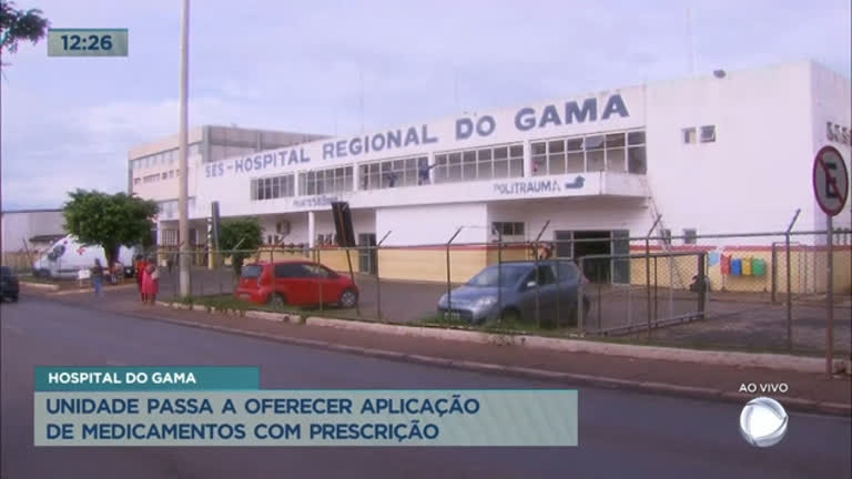 Vídeo: Hospital do Gama oferece aplicação de medicamentos com prescrição