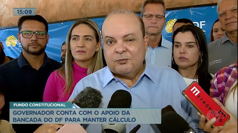 Vídeo: Ibaneis Rocha conta com apoio da bancada do DF para manter cálculo