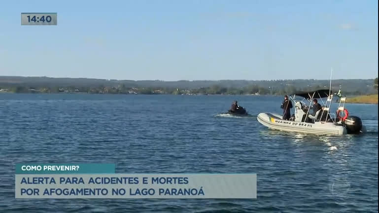 Vídeo: Bombeiros alertam para acidentes e mortes por afogamento no lago