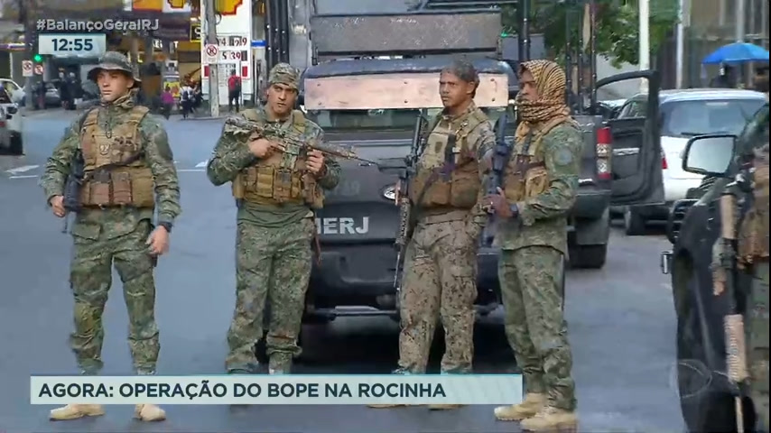Vídeo: PM faz operação para localizar criminosos de outros estados na Rocinha