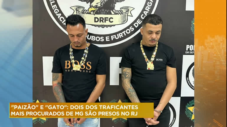 Vídeo: Dois dos traficantes mais procurados de MG são presos no Rio de Janeiro