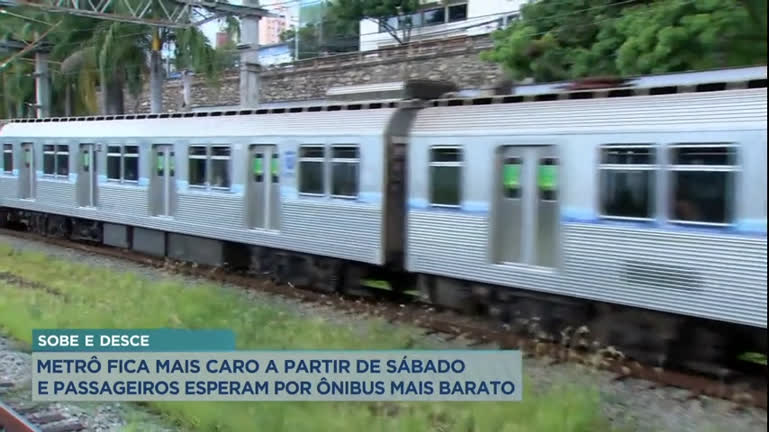 Vídeo: Tarifa do metrô vai aumentar para R$ 5,30 em Belo Horizonte