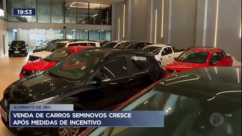 Vídeo: Venda de carros seminovos cresce após medidas de incentivo