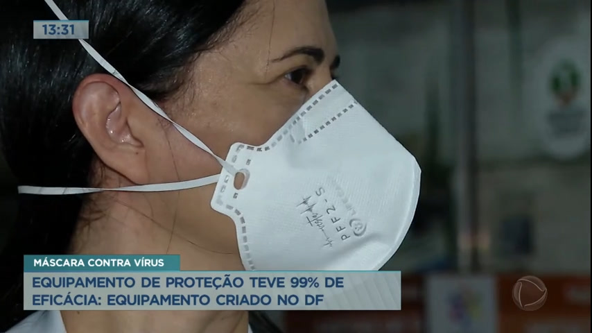 Vídeo: Máscara de proteção tem 99% de eficácia contra Covid-19