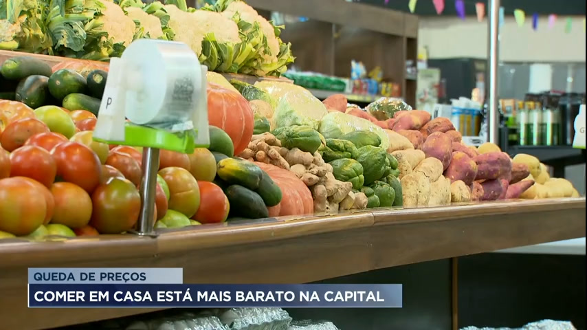 Vídeo: Comer em casa está mais barato em Belo Horizonte após queda de preços