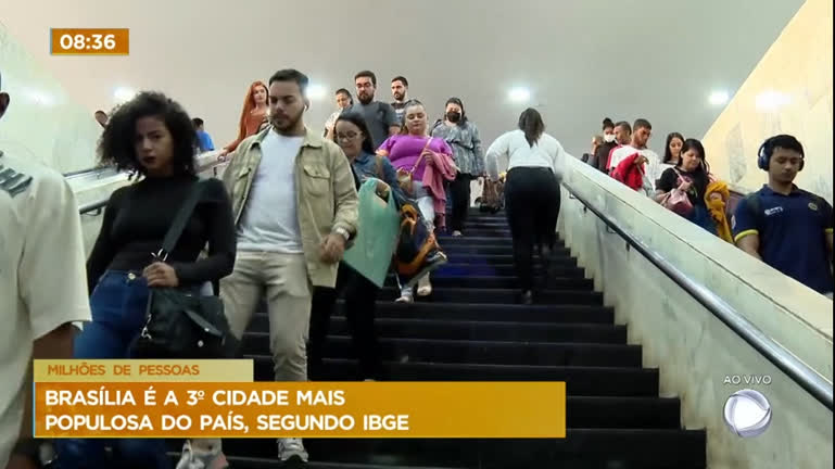 Vídeo: Brasília é a 3ª cidade mais populosa do país, segundo o IBGE