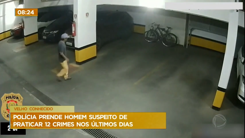 Vídeo: Homem de 52 anos é preso suspeito de cometer 12 crimes em 12 dias no DF