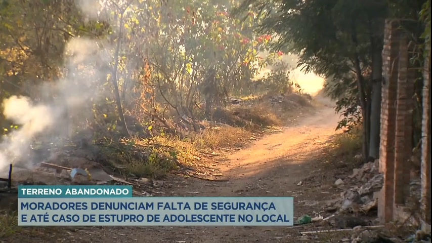Vídeo: Moradores denunciam falta de segurança em terreno abandonado na Grande BH