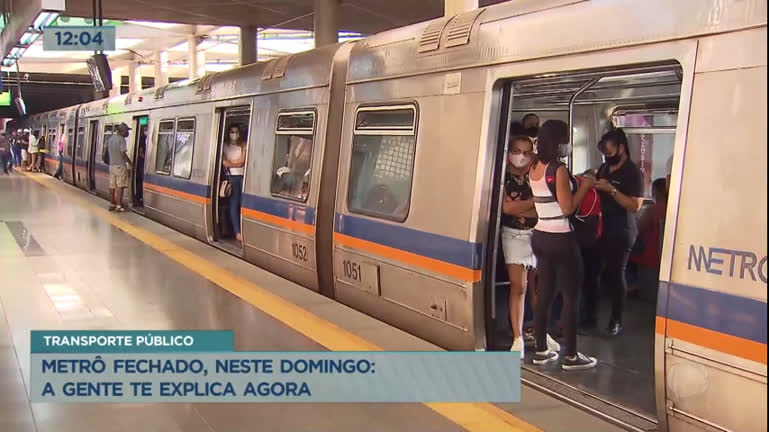 Vídeo: Metrô do DF fica fechado para manutenção neste domingo (2)