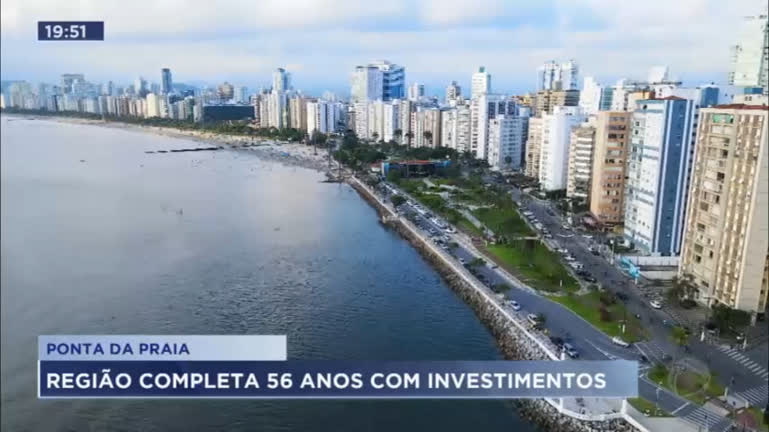 Vídeo: Bairro Ponta da Praia em Santos completa 56 anos