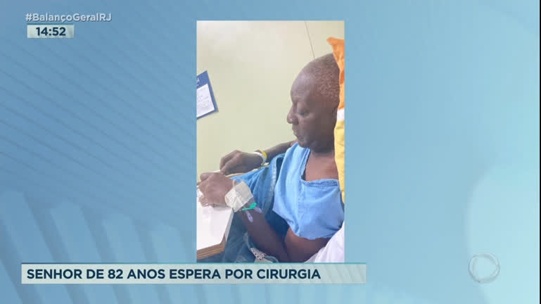 Vídeo: Idoso com fêmur quebrado aguarda por cirurgia em hospital na zona oeste do Rio