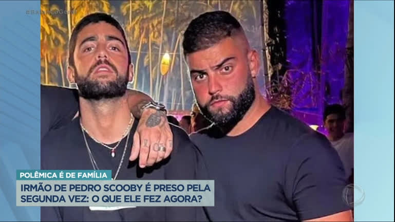 Vídeo: Irmão de Pedro Scooby é preso por não pagar pensão alimentícia aos filhos