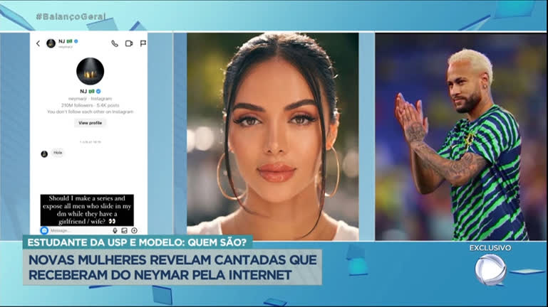 Vídeo: Cantadas de Neymar pela internet são vazadas por modelo e estudante