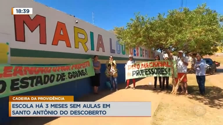 Vídeo: Escola está há 3 meses sem aulas em Santo Antônio do Descoberto