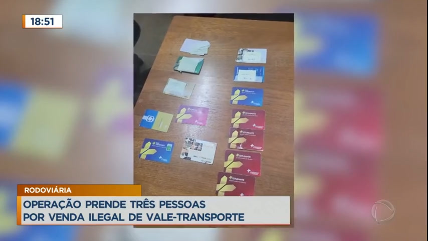 Vídeo: Operação prende três pessoas por venda ilegal de vale-transporte