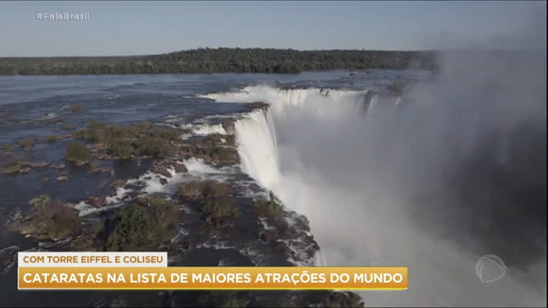 Ranking coloca Cataratas do Iguaçu entre maiores atrações do mundo