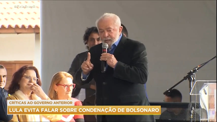 Vídeo: Lula evita comentar condenação de Bolsonaro, mas critica governo anterior