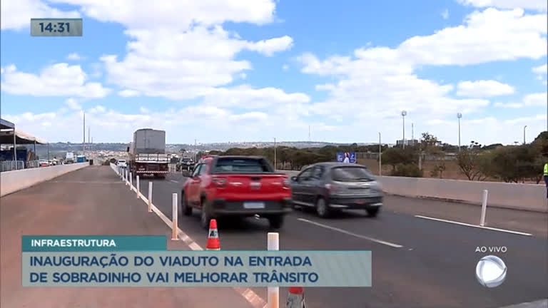 Vídeo: Governo do DF inaugura viaduto na entrada de Sobradinho neste sábado