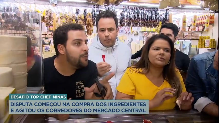 Vídeo: Apresentadores e repórteres da Record TV Minas compram ingredientes para desafio Top Chef