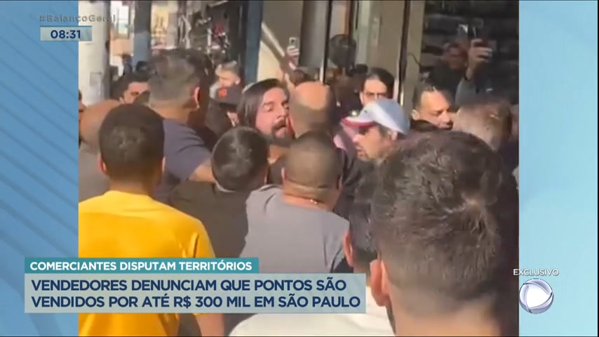 Vídeo: Comerciantes disputam territórios e denunciam venda ilegal de pontos em SP